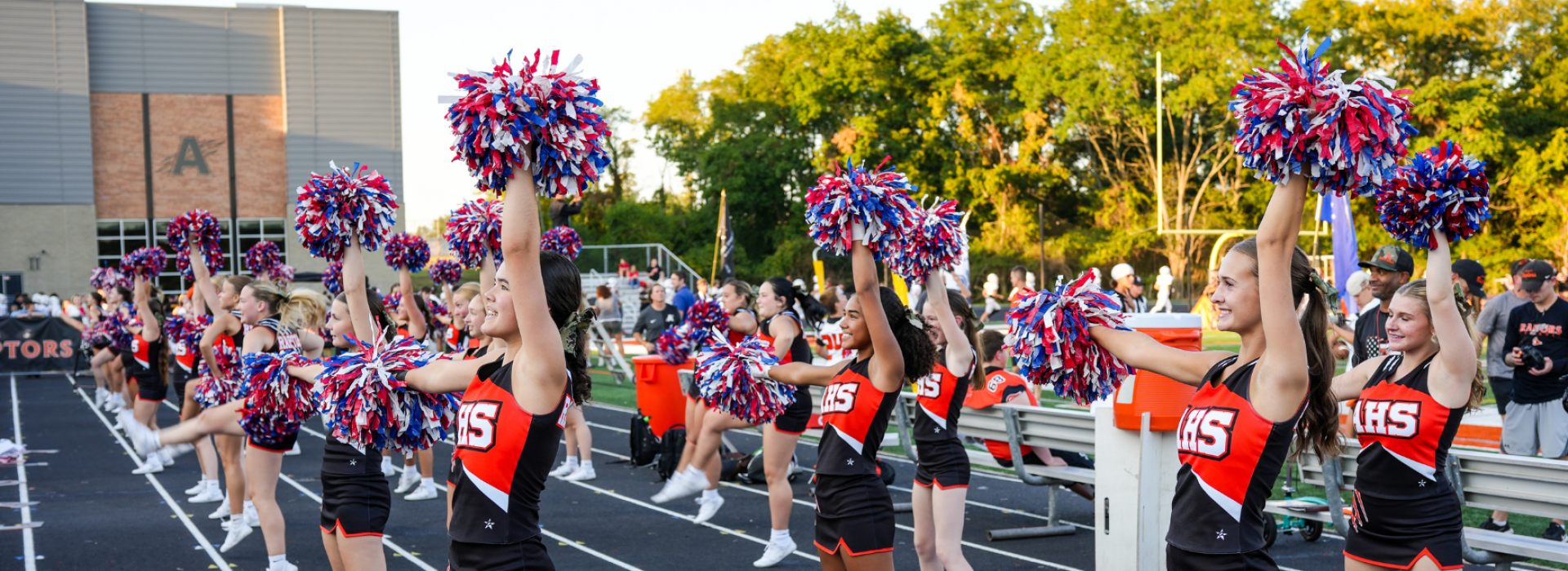 Anderson cheer at a football game